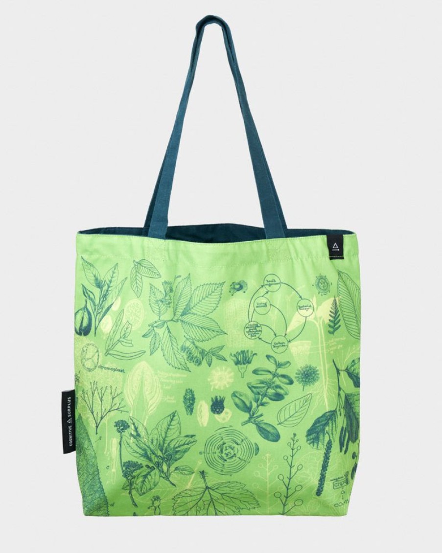 Bags Cognitive Surplus | The Botanist Tote Bag | Reversible Plants Tote Bag