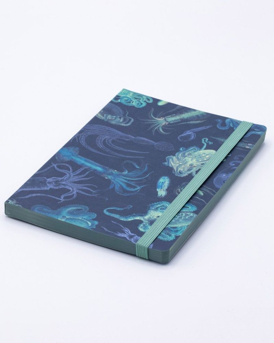 Notebooks Cognitive Surplus | Octopus A5 Notebook - Kraken Journal- Dotted Lines | Cognitive Surplus