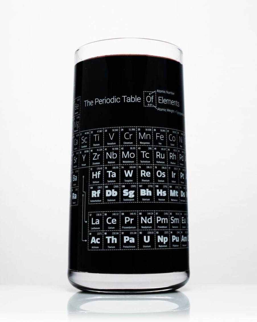 Kitchen + Bar Cognitive Surplus | Periodic Table Drinking Glass - Chemistry Tumbler | Cognitive Surplus