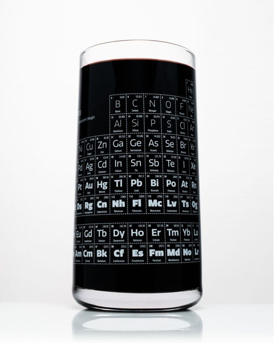 Kitchen + Bar Cognitive Surplus | Periodic Table Drinking Glass - Chemistry Tumbler | Cognitive Surplus