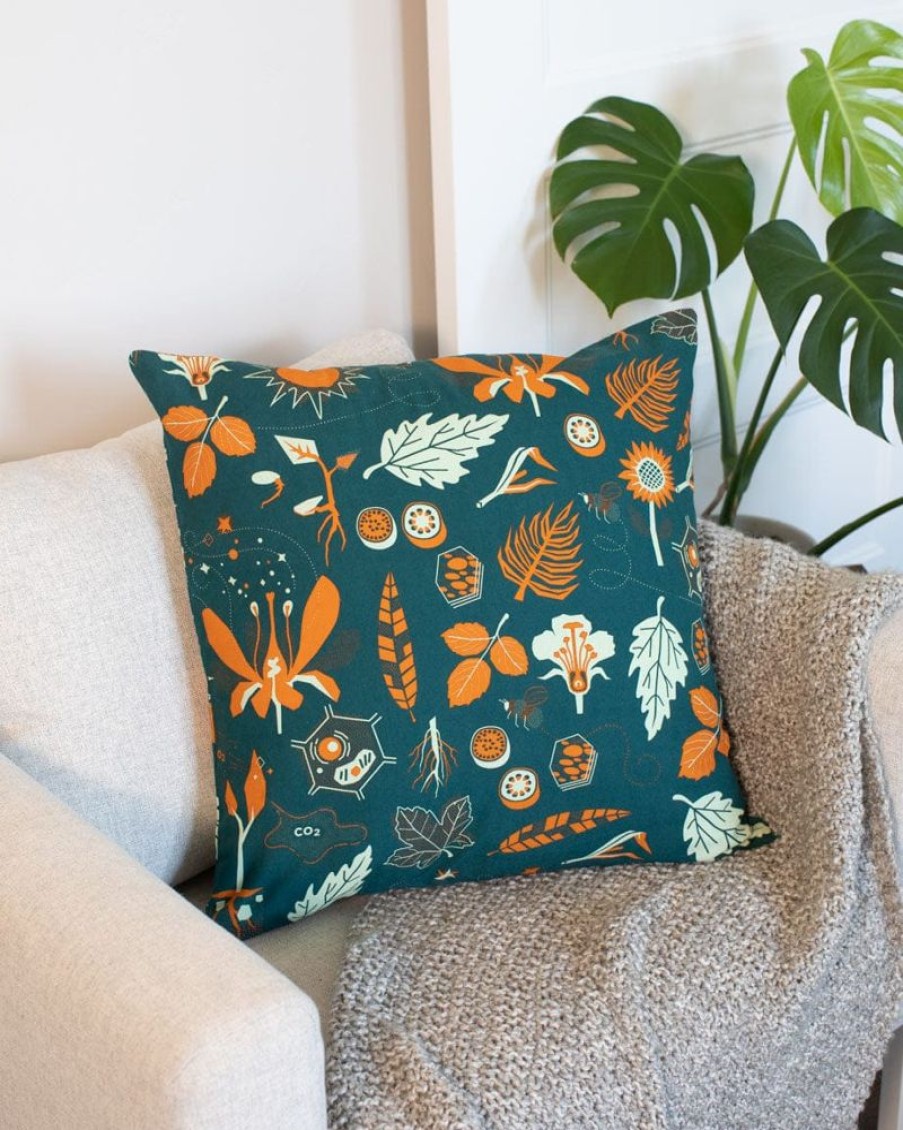 Home Cognitive Surplus | Retro Botany Pillow Cover