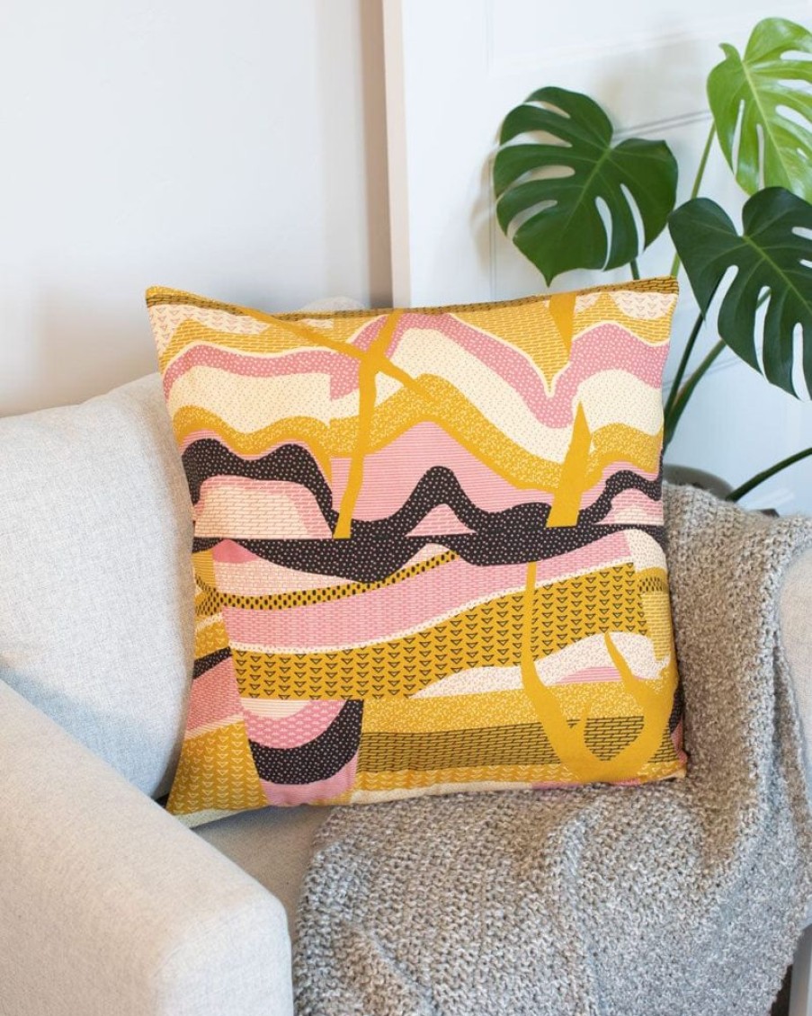 Home Cognitive Surplus | Geologic Layers Pillow Cover