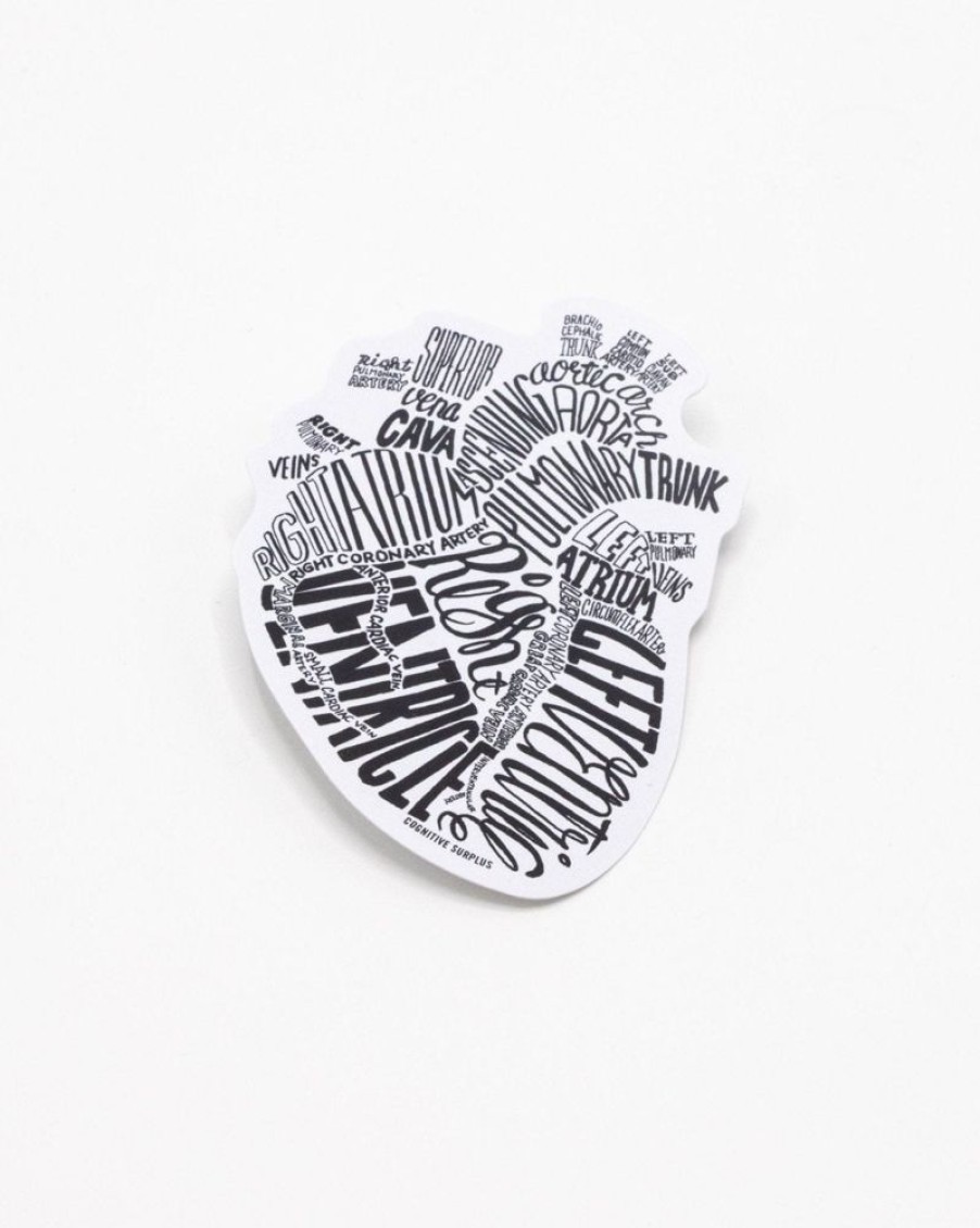 Stationery Cognitive Surplus | Typographic Heart Sticker