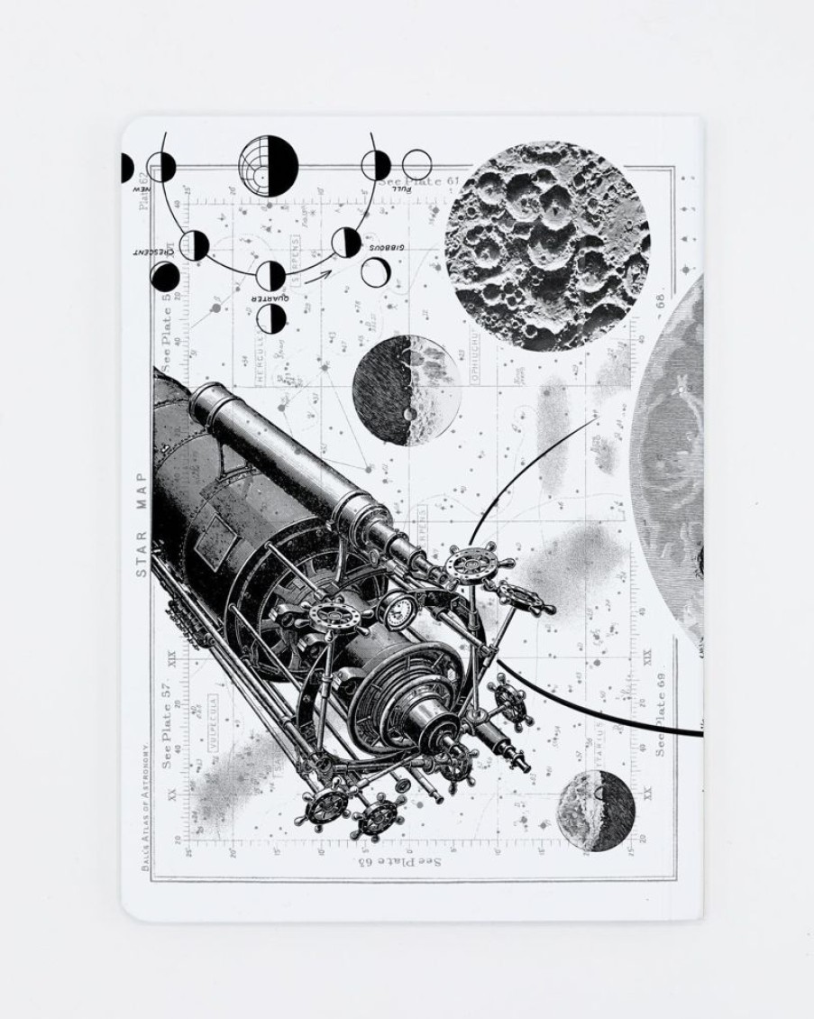 Notebooks Cognitive Surplus | Moon Notebook - Softcover | Astronomy Gifts