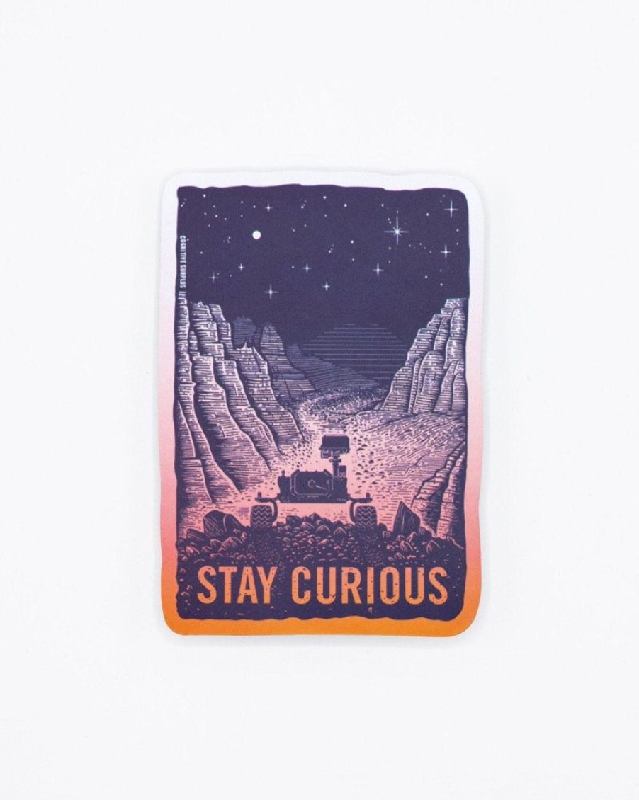 Stationery Cognitive Surplus | Stay Curious Sticker