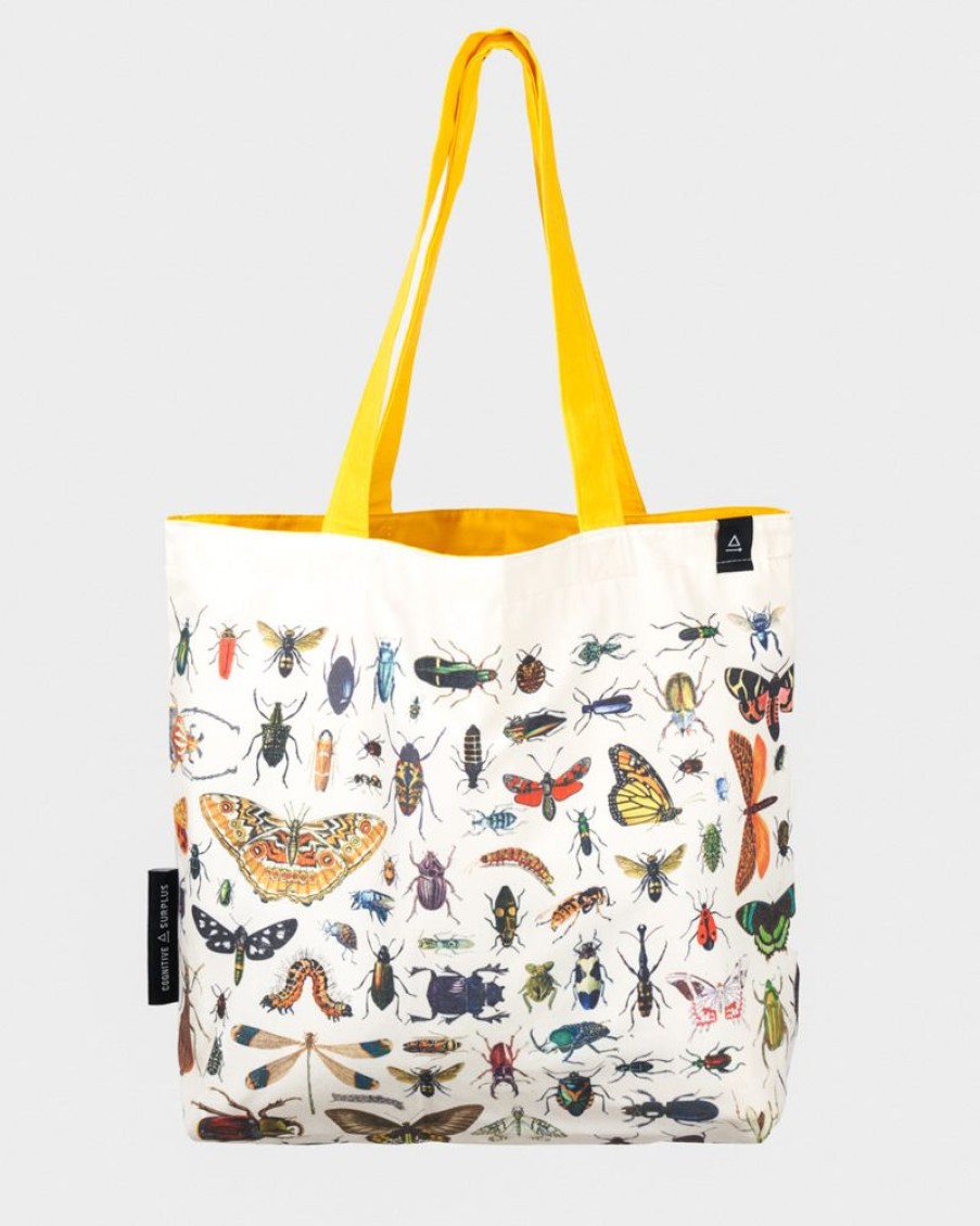 Bags Cognitive Surplus | Entomology Tote Bag | Reversible Insect Tote