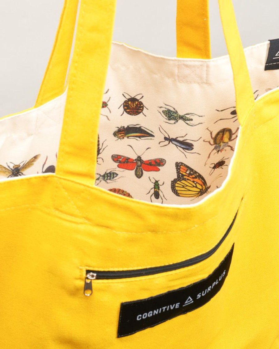 Bags Cognitive Surplus | Entomology Tote Bag | Reversible Insect Tote