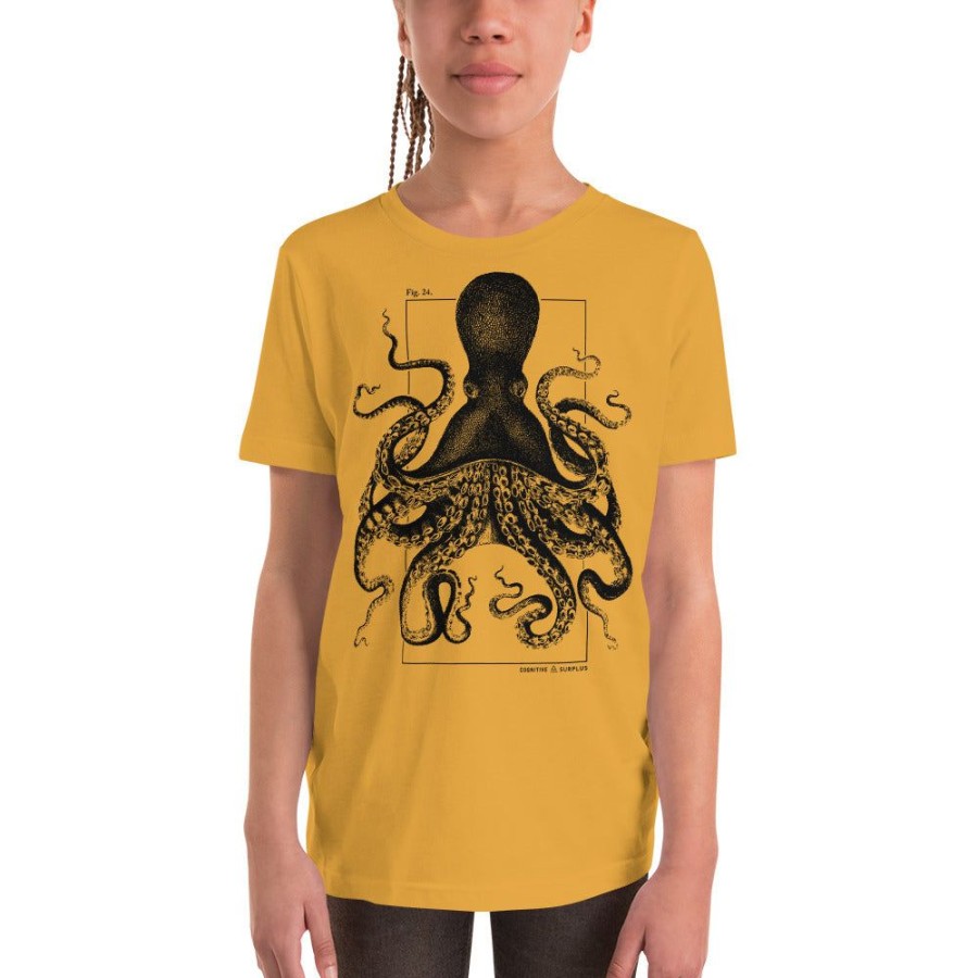 Apparel Cognitive Surplus | Beware The Kraken Youth Graphic Tee