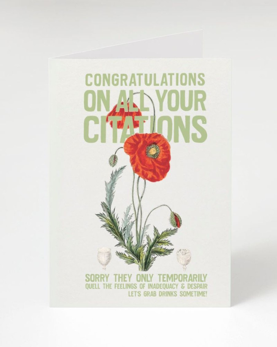 Stationery Cognitive Surplus | Congratulations On All Your Citations Greeting Card | Cognitive Surplus