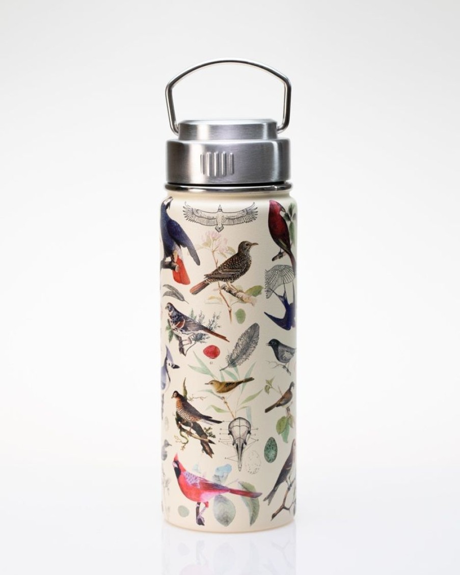 Kitchen + Bar Cognitive Surplus | Birds 18 Oz. Stainless Steel Water Bottle / Travel Mug | Cognitive Surplus