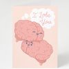 Stationery Cognitive Surplus | I Lobe You Brain Love Card - Medical Student Gift | Cognitive Surplus