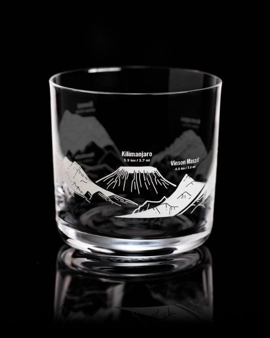 Kitchen + Bar Cognitive Surplus | Mountain Peaks Whiskey Glass - Scotch Glass | Cognitive Surplus