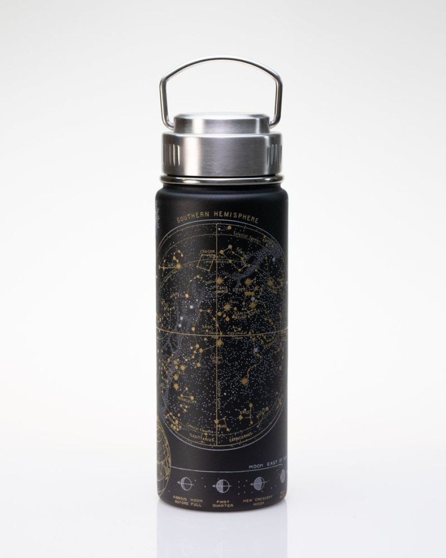 Kitchen + Bar Cognitive Surplus | Astronomy Star Chart Stainless Steel Vacuum Flask / Travel Thermos