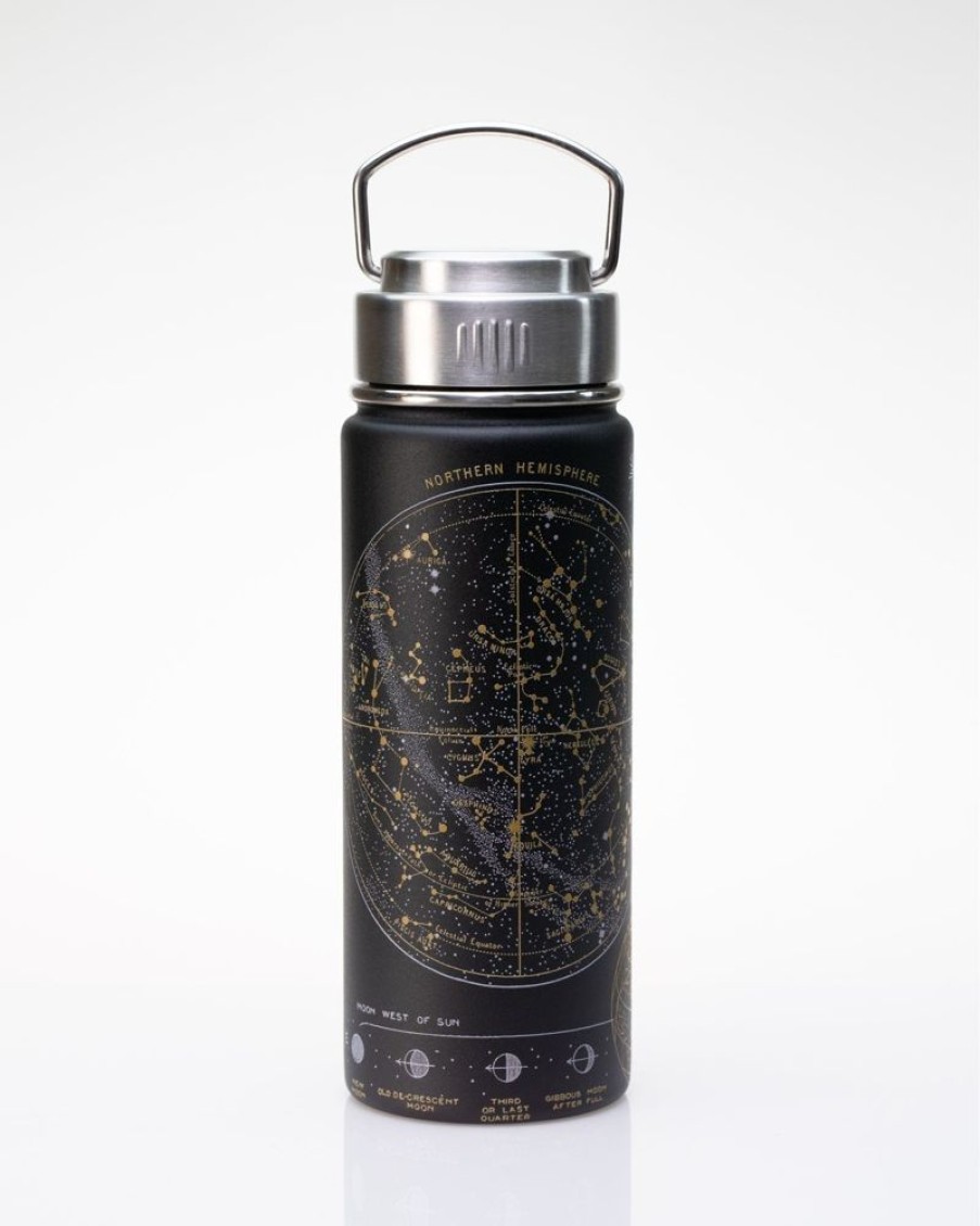 Kitchen + Bar Cognitive Surplus | Astronomy Star Chart Stainless Steel Vacuum Flask / Travel Thermos