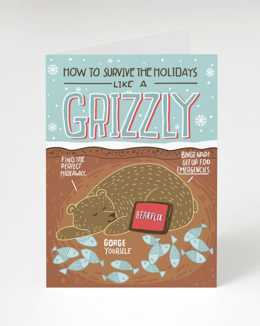 Stationery Cognitive Surplus | Bear'S Guide To The Holidays Card - Science Holiday Card | Cognitive Surplus