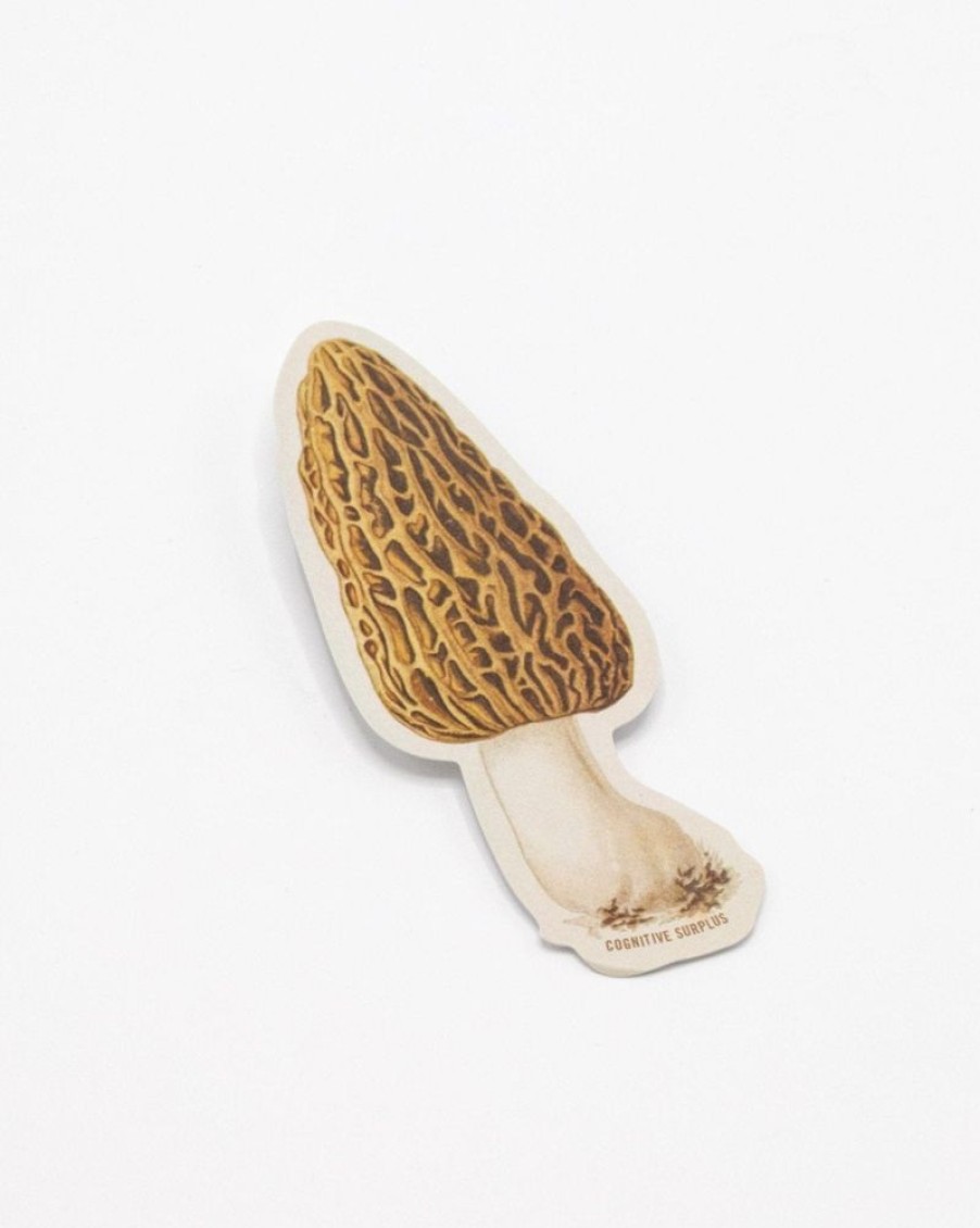 Stationery Cognitive Surplus | Morel Mushroom Sticker