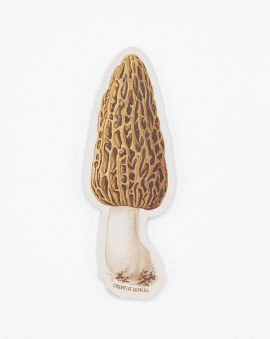 Stationery Cognitive Surplus | Morel Mushroom Sticker