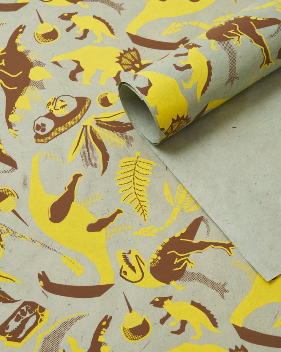 Stationery Cognitive Surplus | Retro Dinosaurs Wrapping Paper