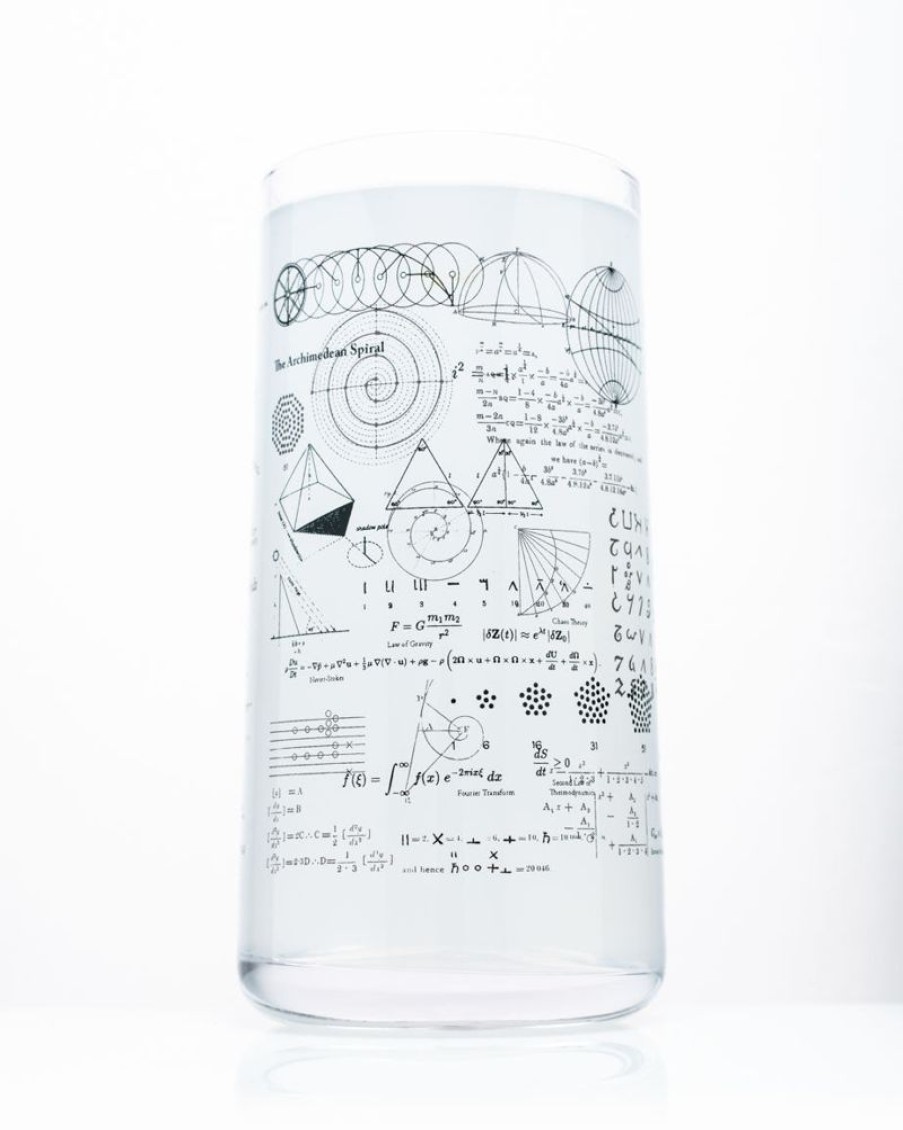 Kitchen + Bar Cognitive Surplus | Equations That Changed The World Drinking Glass | Cognitive Surplus