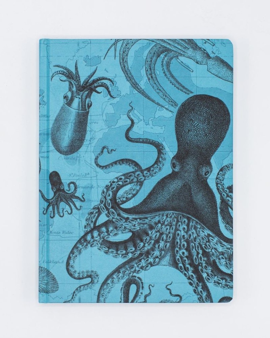 Notebooks Cognitive Surplus | Octopus Print Notebook - Hardcover | Marine Biology