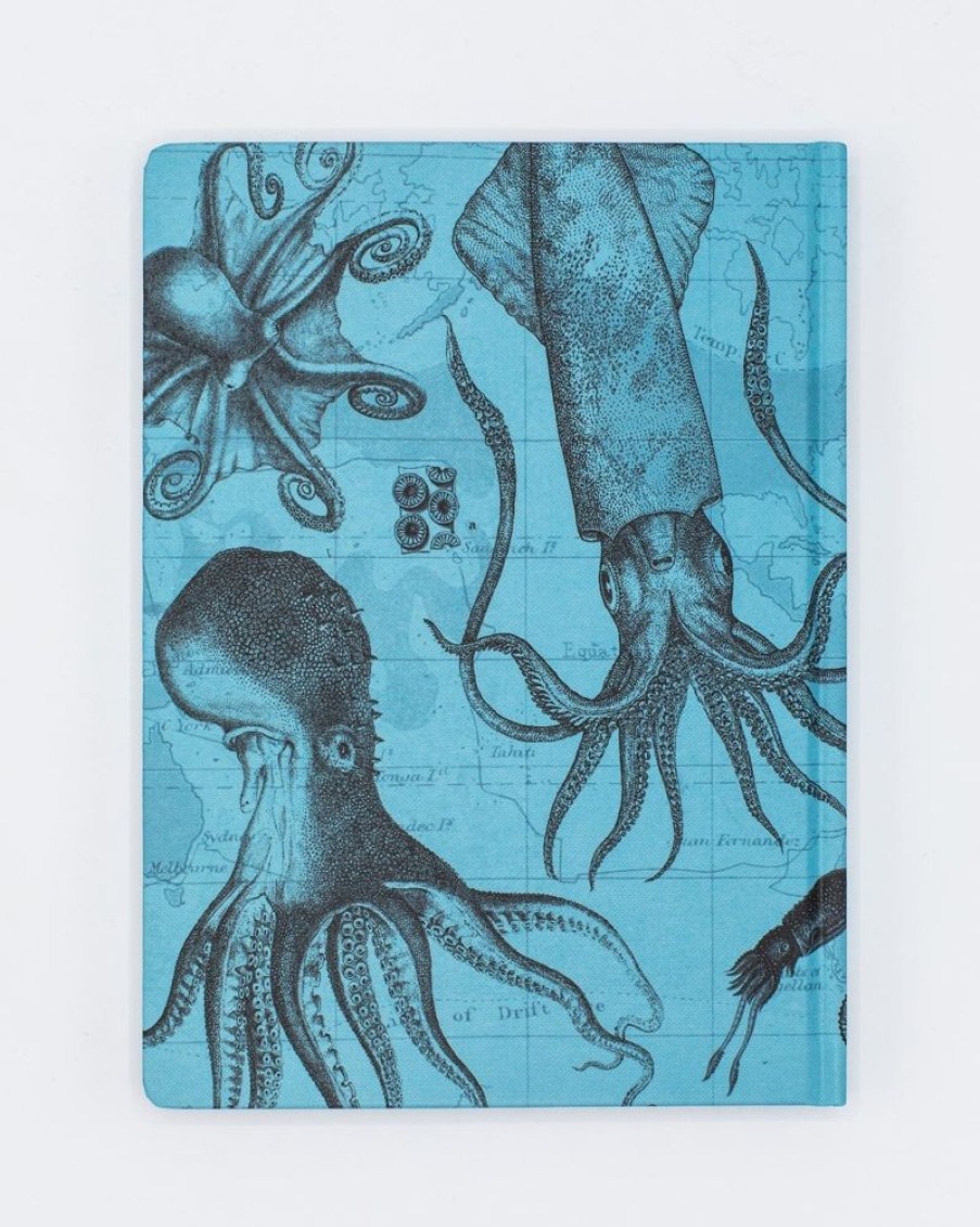 Notebooks Cognitive Surplus | Octopus Print Notebook - Hardcover | Marine Biology