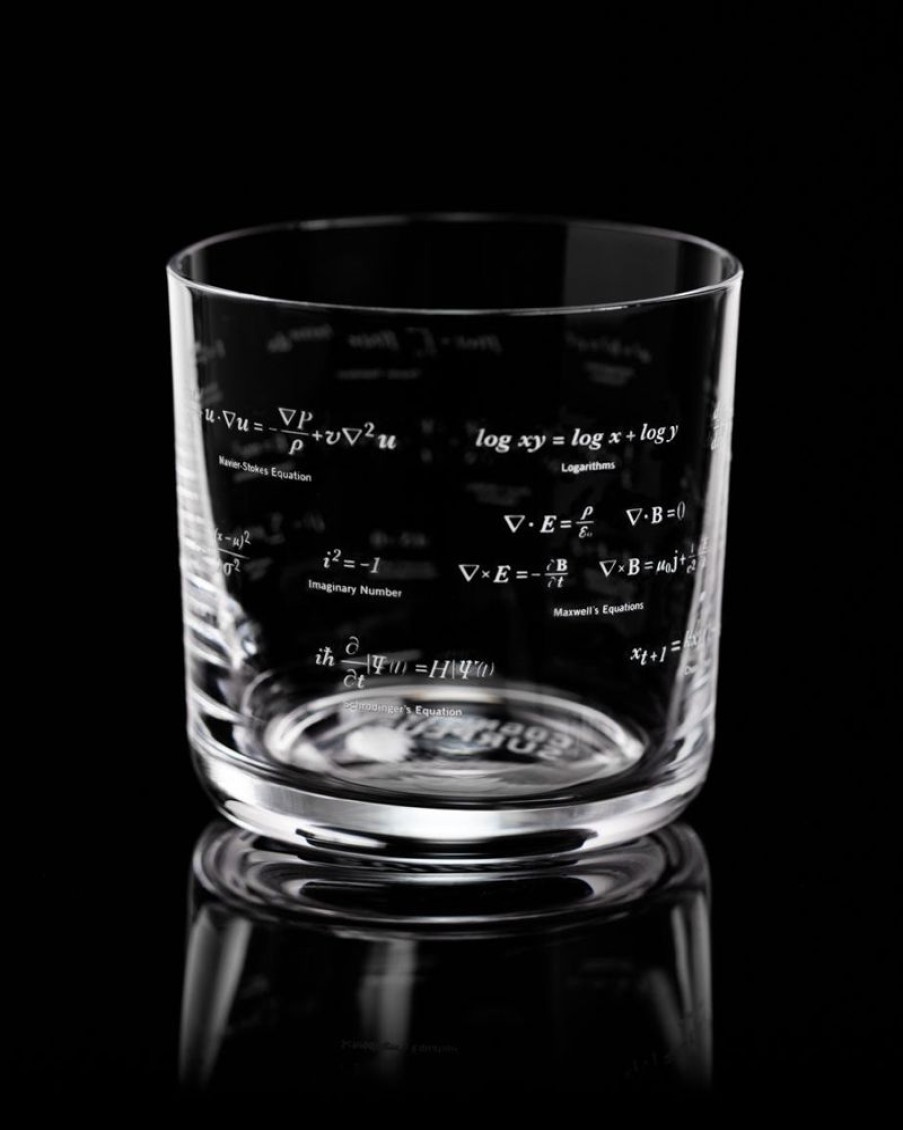 Kitchen + Bar Cognitive Surplus | Equations That Changed The World Whiskey Glass - Scotch Glass