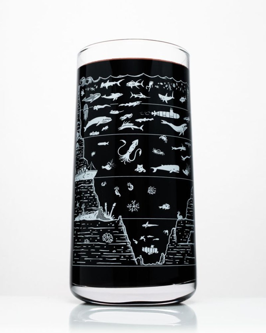 Kitchen + Bar Cognitive Surplus | Beneath The Waves Drinking Glass - Marine Biology | Cognitive Surplus