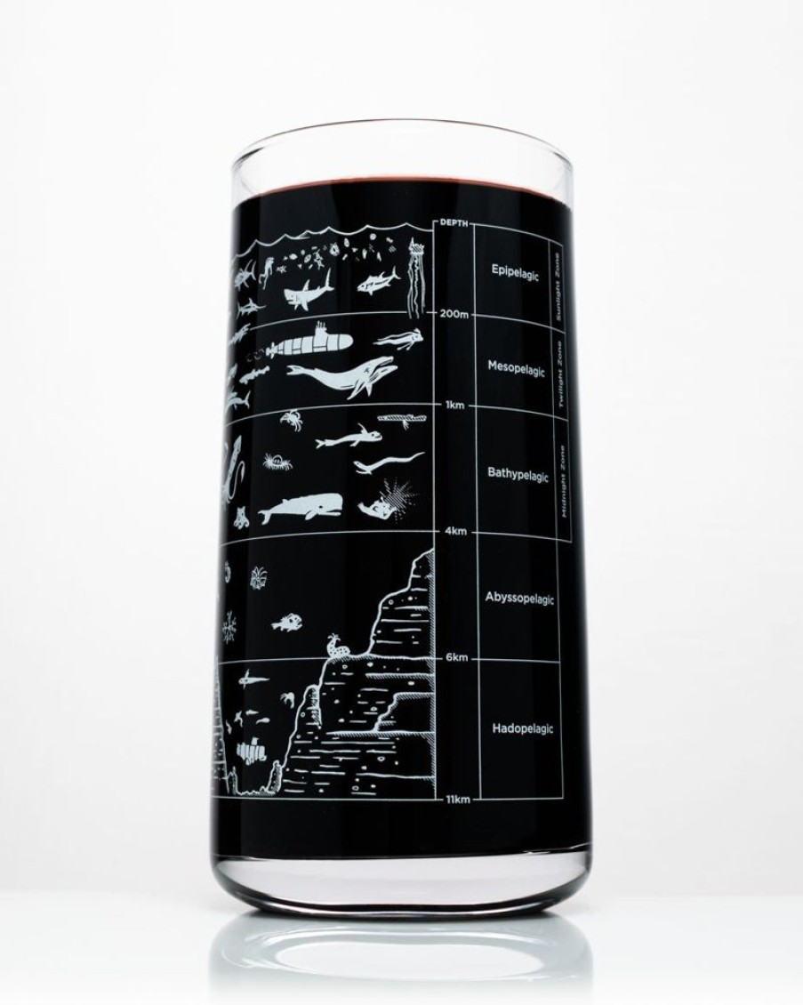 Kitchen + Bar Cognitive Surplus | Beneath The Waves Drinking Glass - Marine Biology | Cognitive Surplus