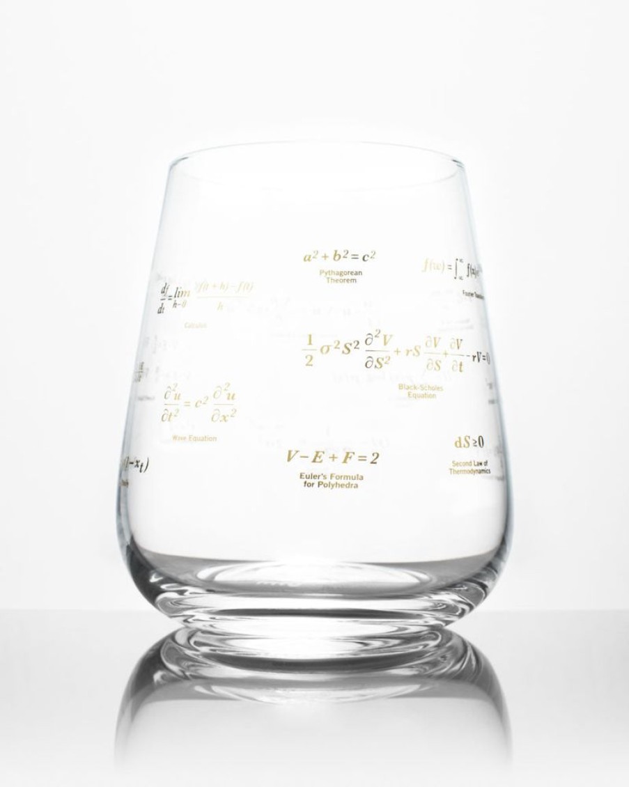 Kitchen + Bar Cognitive Surplus | Equations That Changed The World Wine Glass | Cognitive Surplus