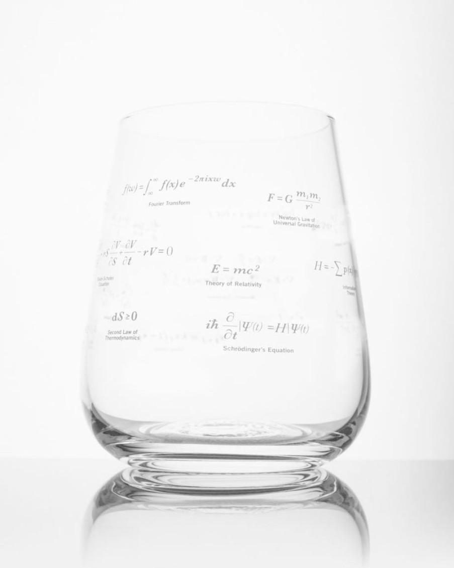 Kitchen + Bar Cognitive Surplus | Equations That Changed The World Wine Glass | Cognitive Surplus