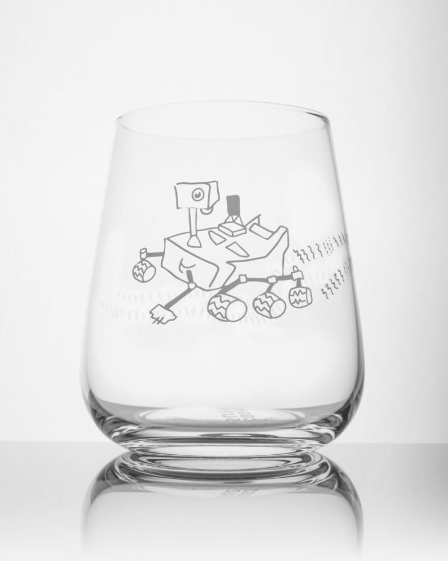 Kitchen + Bar Cognitive Surplus | Mars Rover Wine Glass - Perseverance | Cognitive Surplus