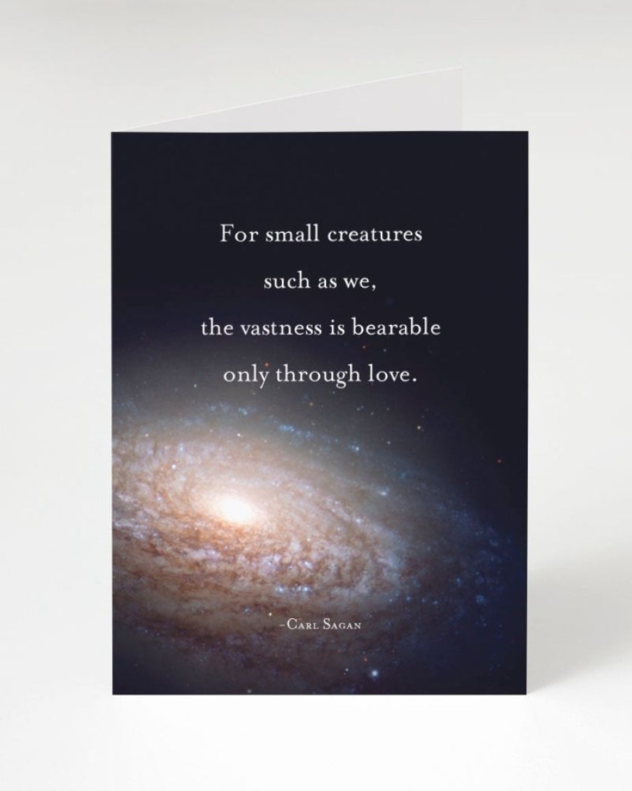 Stationery Cognitive Surplus | Vastness Bearable Through Love - Carl Sagan Quote Card