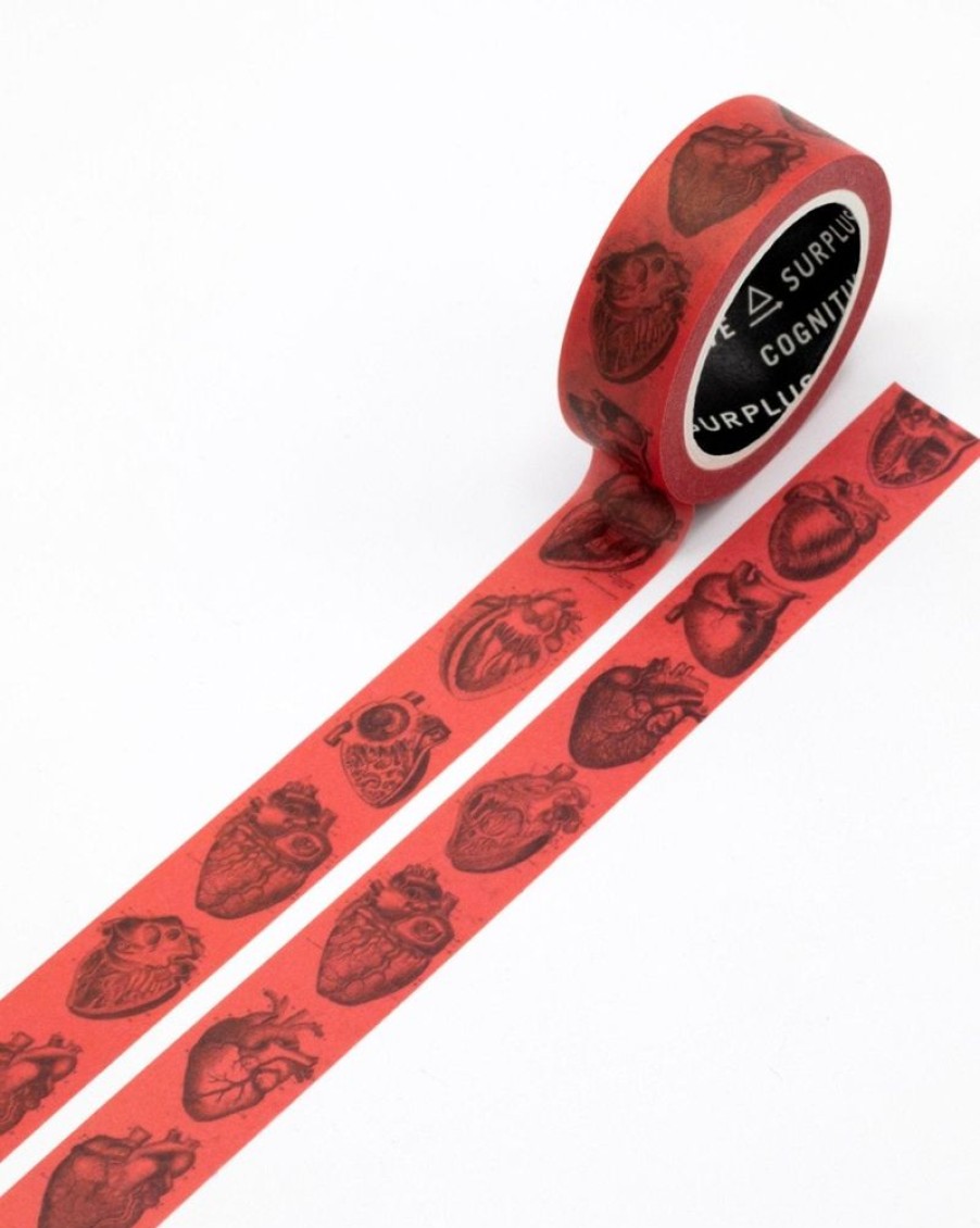 Stationery Cognitive Surplus | Anatomical Heart Washi Tape