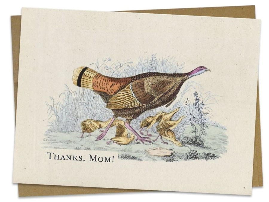 Stationery Cognitive Surplus | Thanks, Mom! Turkey Card - Mother'S Day Card | Cognitive Surplus