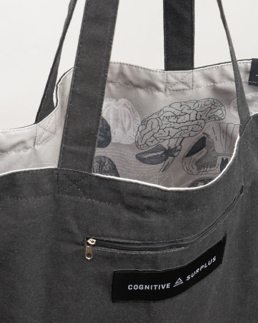 Bags Cognitive Surplus | Brain Science Tote Bag | Reversible Tote