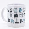 Kitchen + Bar Cognitive Surplus | Mathematical Alphabet Mug 20 Oz | Physics Gift