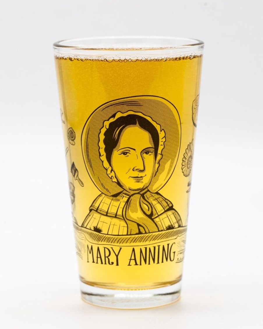 Kitchen + Bar Cognitive Surplus | Mary Anning Pint Glass | Science Pint Glass