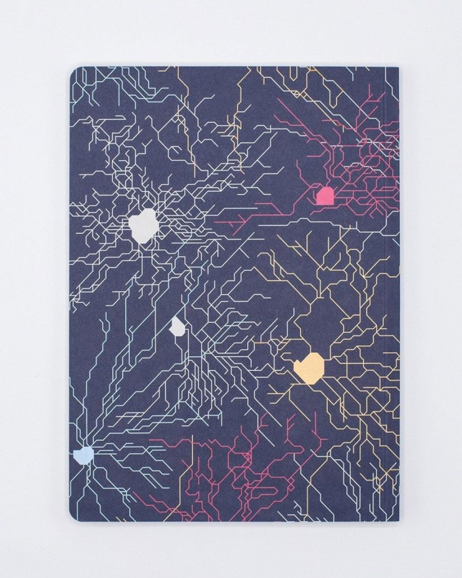 Notebooks Cognitive Surplus | Neural Circuit Softcover Notebook | Dot Grid Journal