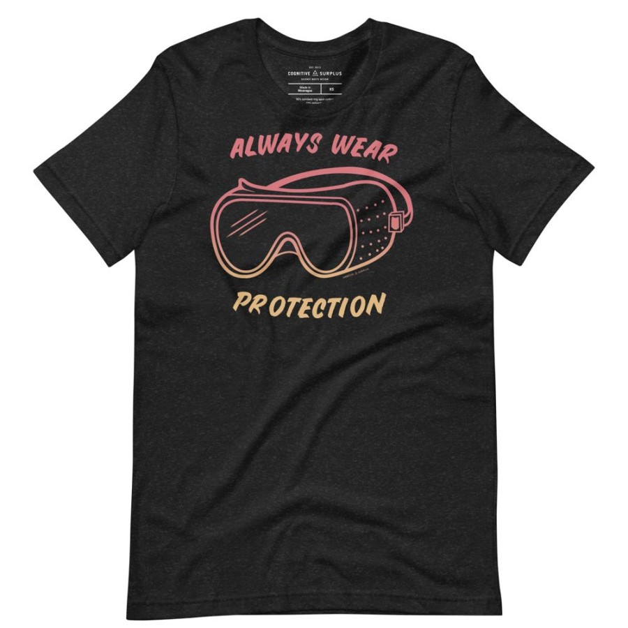 Apparel Cognitive Surplus | Always Wear Protection - Lab Goggles Graphic Tee