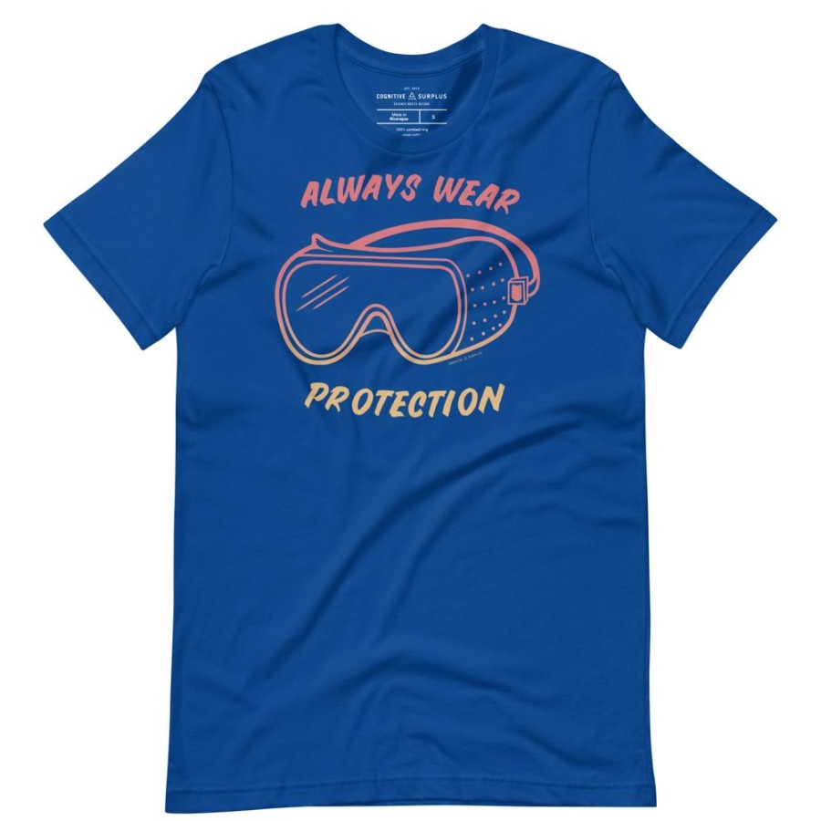 Apparel Cognitive Surplus | Always Wear Protection - Lab Goggles Graphic Tee