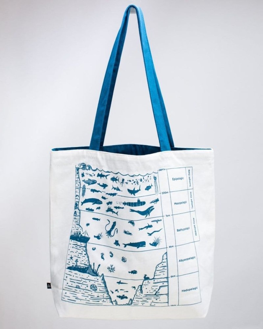 Bags Cognitive Surplus | Beneath The Waves | Reversible Canvas Tote Bag