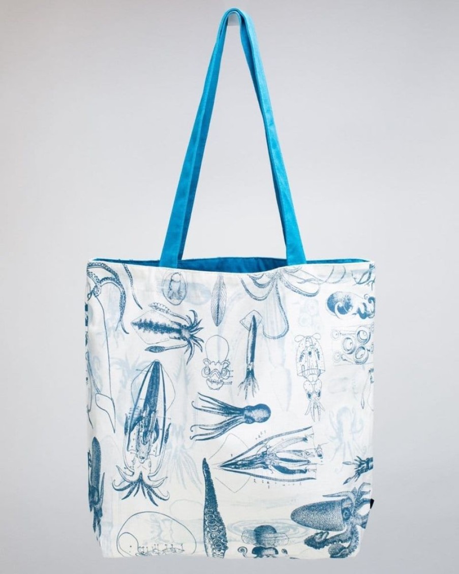 Bags Cognitive Surplus | Octopus + Squid Tote Bag | Reversible Tote