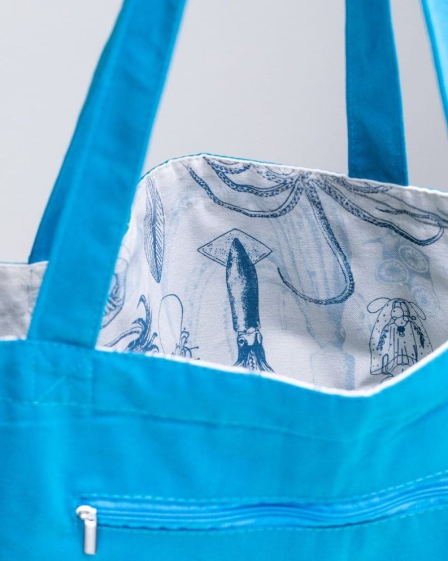 Bags Cognitive Surplus | Octopus + Squid Tote Bag | Reversible Tote