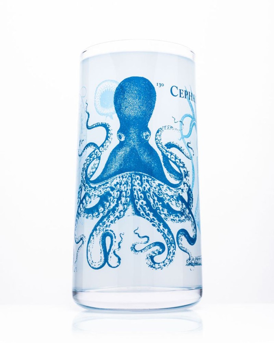 Kitchen + Bar Cognitive Surplus | Cephalopods Drinking Glass - Octopus Tumbler Glass | Cognitive Surplus