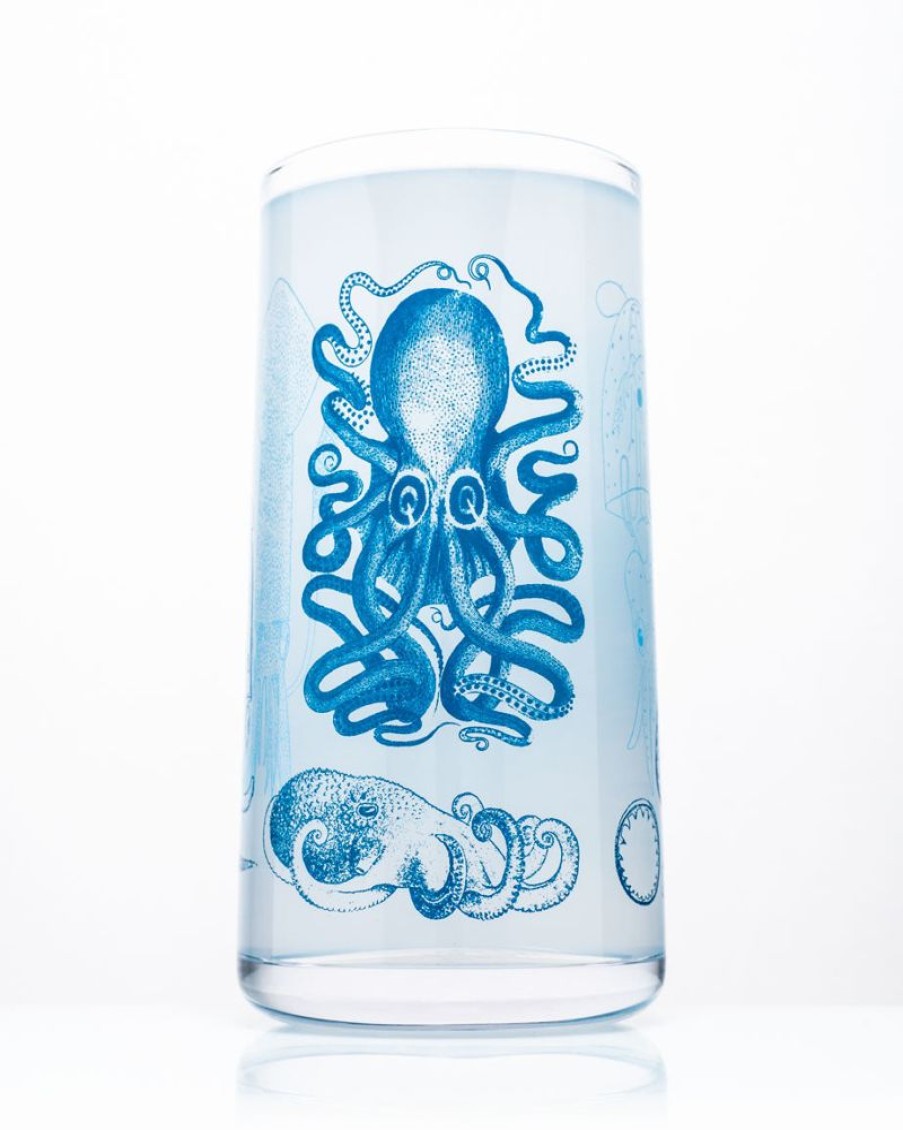 Kitchen + Bar Cognitive Surplus | Cephalopods Drinking Glass - Octopus Tumbler Glass | Cognitive Surplus