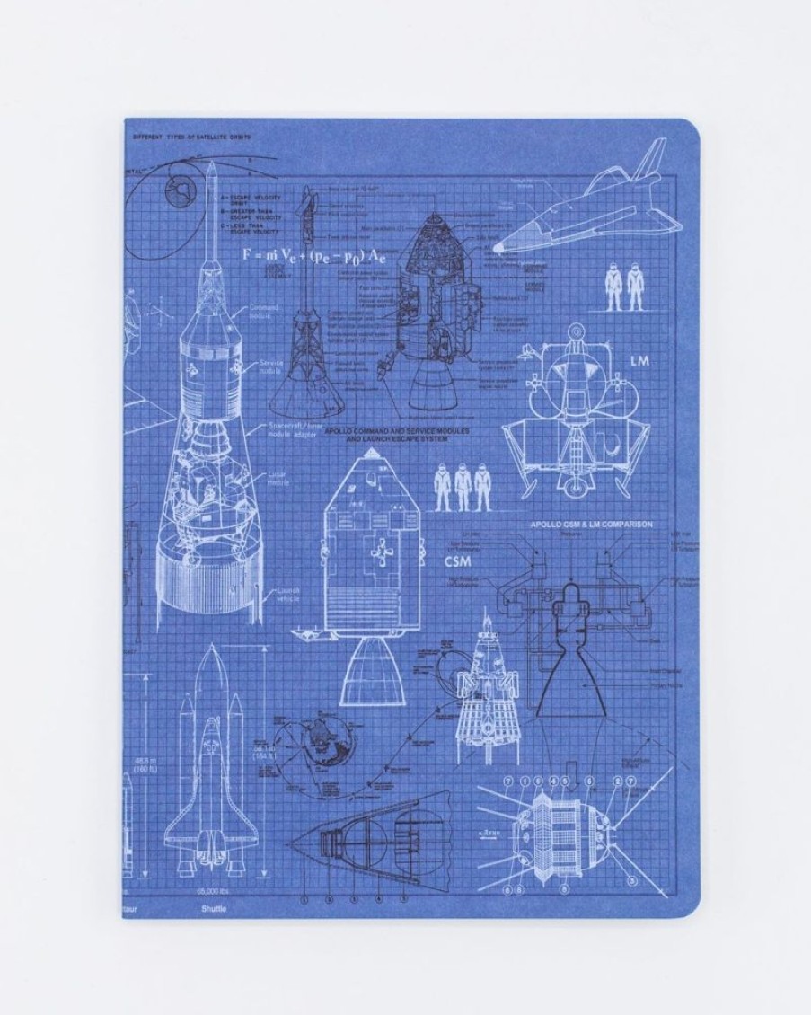 Notebooks Cognitive Surplus | Space Exploration Softcover Notebook | Space Notebook