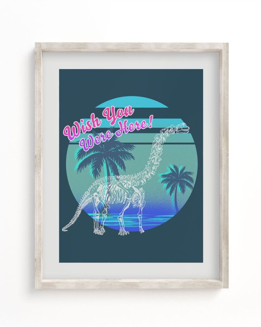 Wall Art Cognitive Surplus | Dino: Wish You Were Here! Museum Print