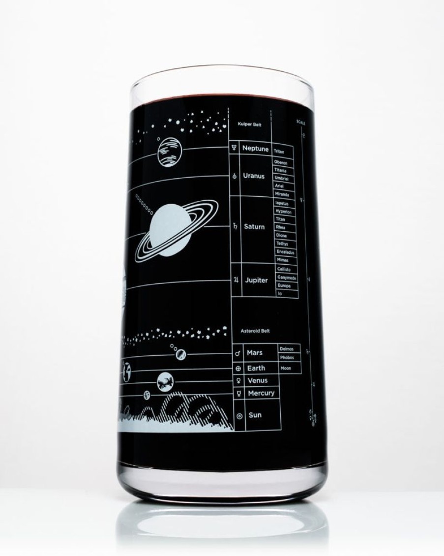 Kitchen + Bar Cognitive Surplus | Solar System Drinking Glass - Astronomy Tumbler | Cognitive Surplus