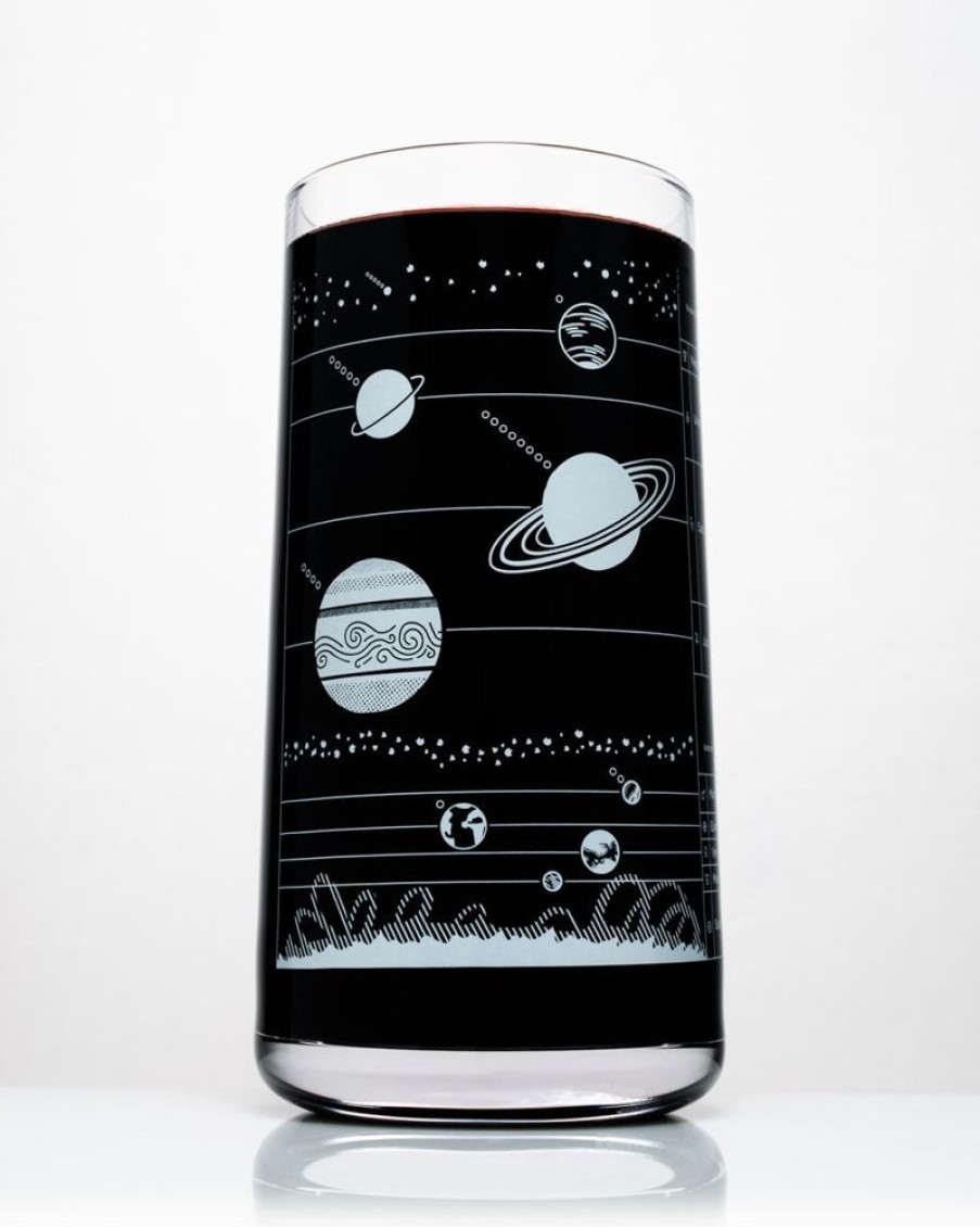 Kitchen + Bar Cognitive Surplus | Solar System Drinking Glass - Astronomy Tumbler | Cognitive Surplus