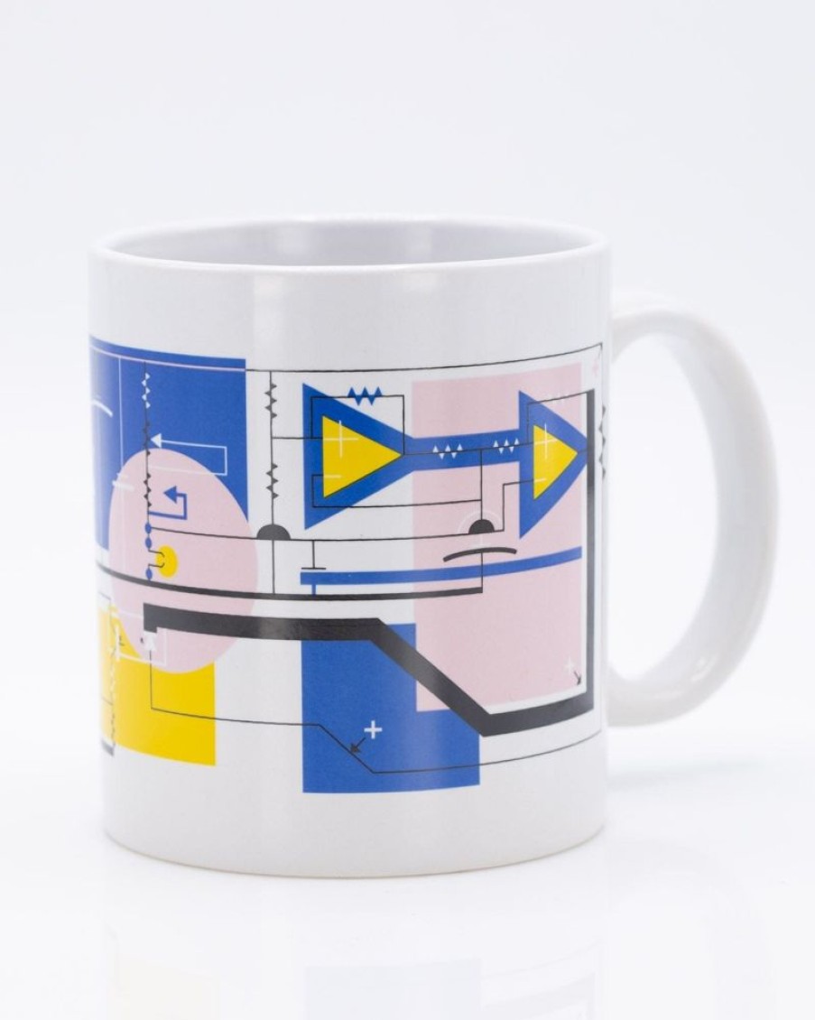 Kitchen + Bar Cognitive Surplus | Modern Art Circuit Mug 20 Oz | Physics Gift